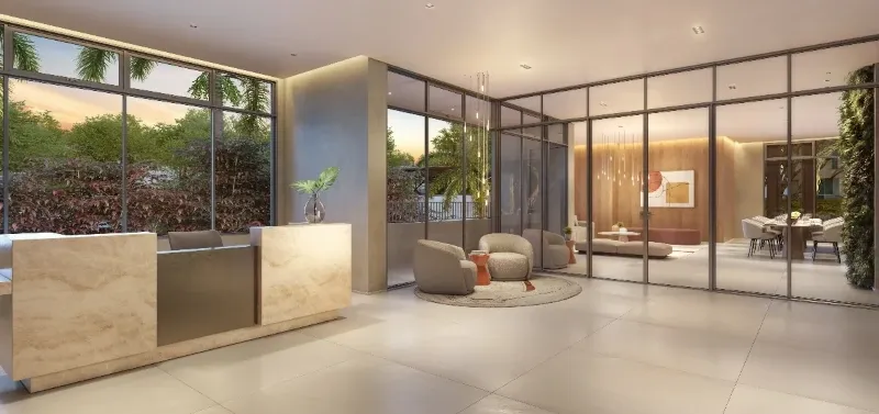 Foto do hall de entrada do Auren Vila Clementino