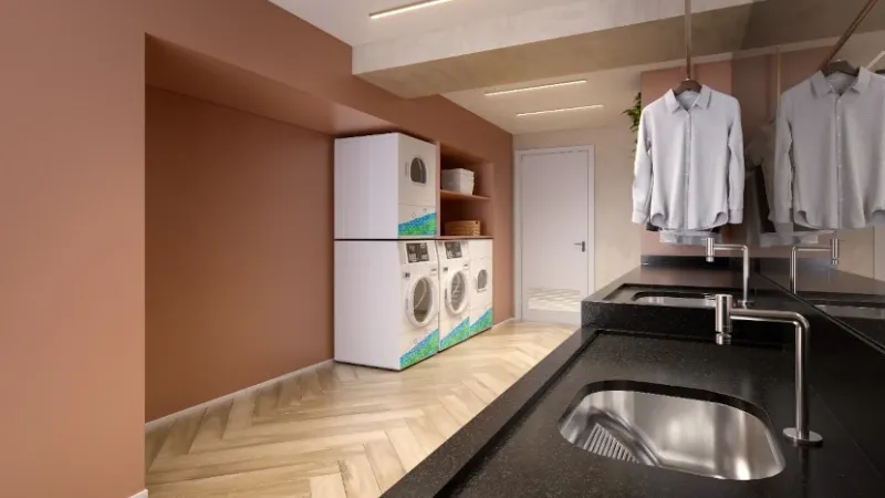 Foto da lavanderia do Auren Vila Clementino